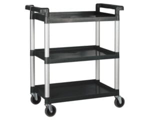 Utility Cart, 3 Tiers, Black, UC-2415K, WInco