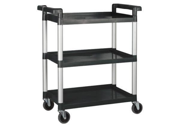 Utility Cart, 3 Tiers, Black, UC-2415K, WInco