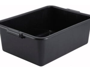 7″ Dish Box,Black,Standard Weight, PL-7K, Winco