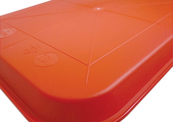 High Quality Plastic Cafeteria Tray 12x16 Red, FFT-1216R, Winco - Image 2