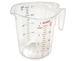 Polycarbonate Measuring Cup, 1 Quart, PMCP-100, Winco