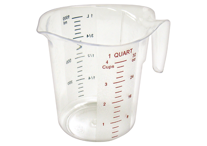 Polycarbonate Measuring Cup, 1 Quart, PMCP-100, Winco