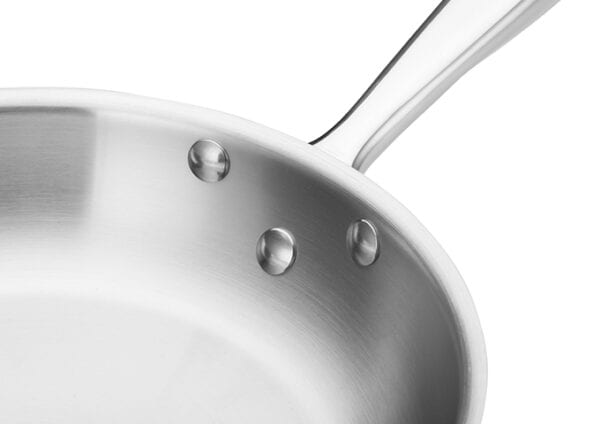 10" Tri-Ply Stainless Steel Fry Pan, Natural, TGFP-10, Winco - Image 3