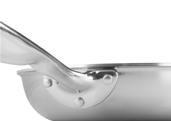 10" Tri-Ply Stainless Steel Fry Pan, Natural, TGFP-10, Winco - Image 2