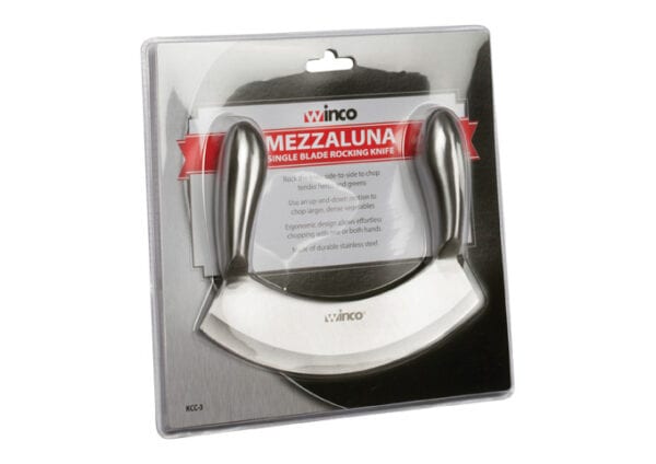 Single Blade Mezzaluna Knife KCC-3 Winco - Image 3