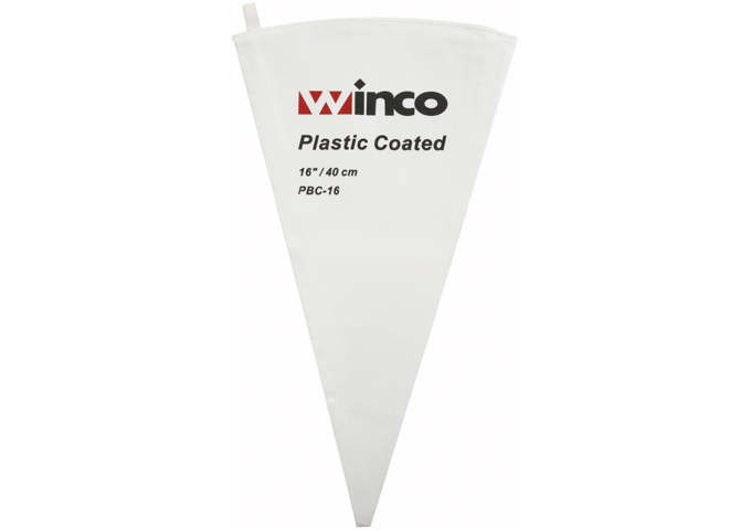 Pastry Bag, Cotton with Plastic Coating 16" PBC-16 Winco