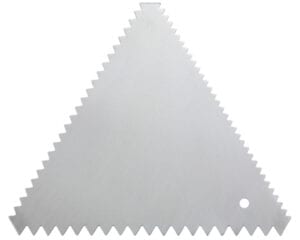 Cake Decorating Combs, Triangle SDC-6 Winco