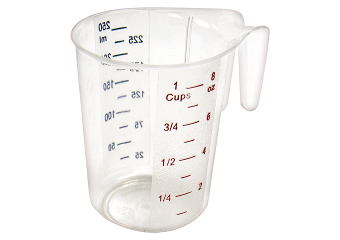 Polycarbonate Measuring Cup, 1 Cup, PMCP-25, Winco