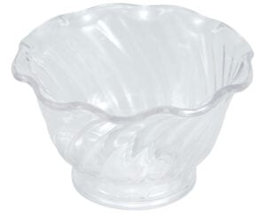 12 Ice Cream Dishes, 5oz, Clear, ICC-5C, Winco