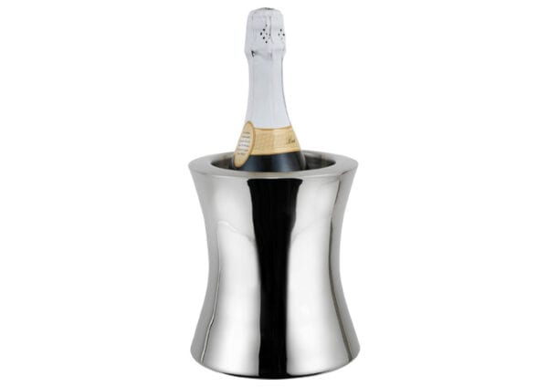 Double Wall Hourglass Wine Cooler, Stainless Steel, Winco, WC-60 - Image 2