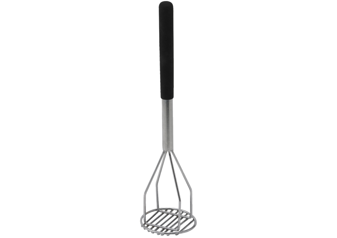 4" Round Potato Masher with Plastic Handle, PTMP-18R, Winco