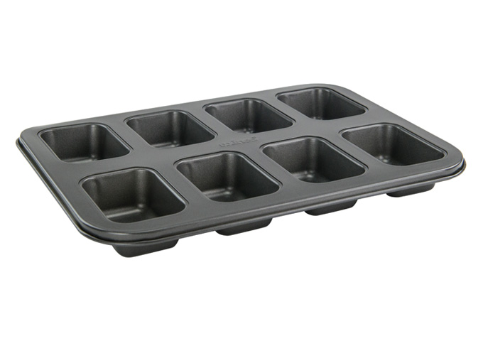 8-Cup Mini Loaf Pan, Non-Stick, Carbon Steel, HLF-8MN Winco