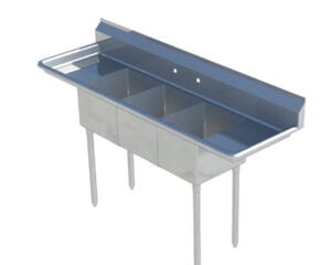 Three Compartment Sink, SMS-3-1014D