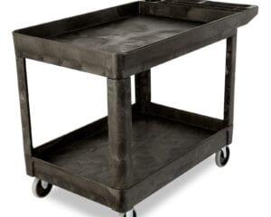 Bussing Utility Transport Cart 5-1/4"L x 25-7/8"W x 33-1/4"H, FG452089BLA, Winco