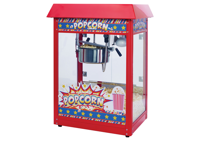 Showtime Electric Popcorn Popper, Red, POP-8R, Winco