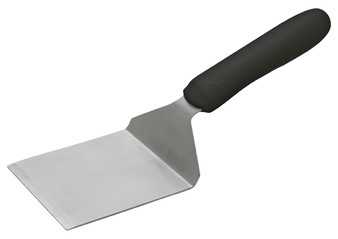 Steak/Burger Turner with Offset, Black Handle, 4-1/8″ x 3-3/4″ Blade