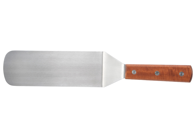 Winco DSC-3 Dough Scraper with Wooden Handle