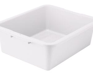7″ Dish Box, Heavy-Duty, White, PLW-7W, Winco