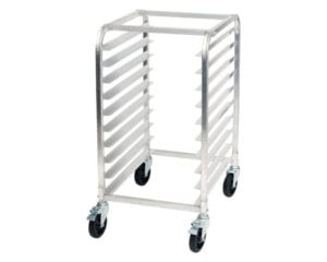 10-Tier End-Load Sheet Pan Rack with Brakes, 3″ Spacing, Aluminum Half size, AWRK-10, Winco