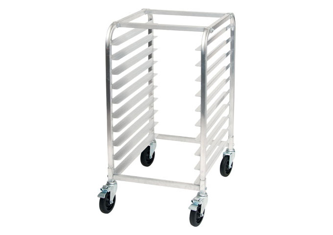 10-Tier End-Load Sheet Pan Rack with Brakes, 3″ Spacing, Aluminum Half size, AWRK-10, Winco