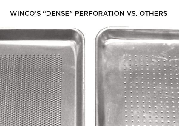 Aluminum Sheet Pan, Perforated, Full size 18" x 26", ALXP-1826P, Winco - Image 3
