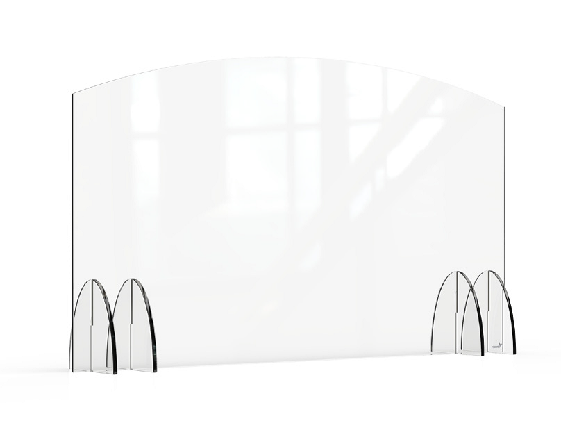 Acrylic Sneeze Guard 48 x 8 x 28 in