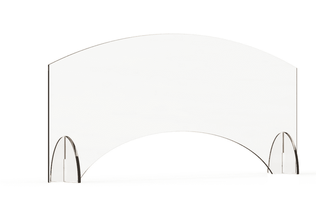 Acrylic Sneeze Guard 24 x 8 x 28 in