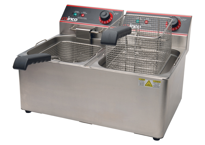 Electric Twin Well Deep Fryer, EFT-32, Winco