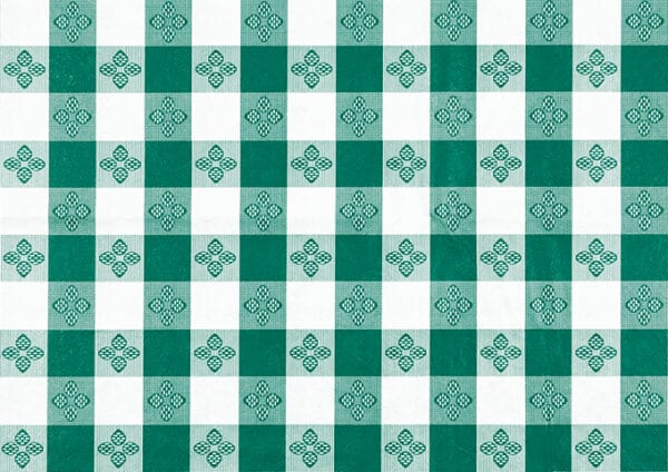 Table Cloth, Square, Green Checked, TBCS-52G, Winco