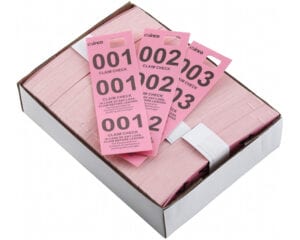 Coat Check Tickets Pink, CCK-5PK, Winco
