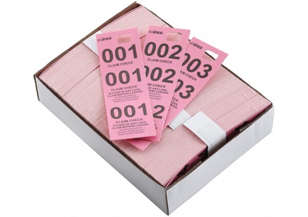 Coat Check Tickets Pink, CCK-5PK, Winco