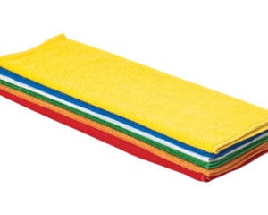 Microfiber Towel, 16″ x 16″, 6 Pack, assorted colors, BTM-16AC, Winco