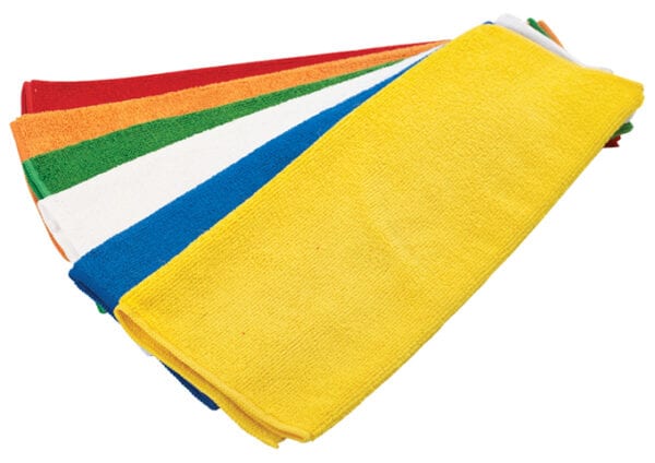 Microfiber Towel, 16″ x 16″, 6 Pack, assorted colors, BTM-16AC, Winco - Image 2