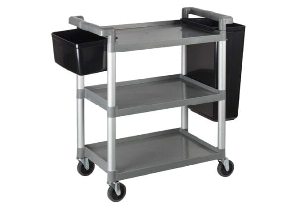 Utility Cart, 3 Tiers, Gray, UC-2415G, Winco - Image 2