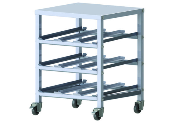 Mobile Under-Counter 3-Tier Can Storage Rack, Winco ALCR-3M