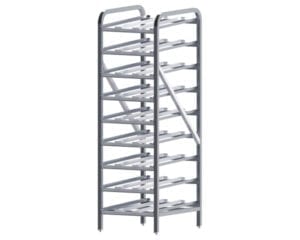 9-Tier Can Storage Rack, Full Height, Stationary, Heavy-Duty Aluminum, Winco ALCR-9