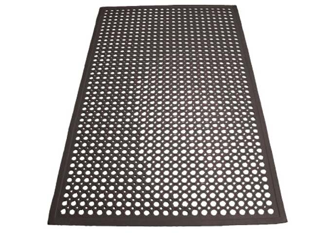 Rubber Floor Mats, Beveled Edge, Winco RBM-35K