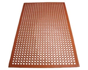 Rubber Grease Resistent Floor Mats, Beveled Edge, Winco RBM-35R