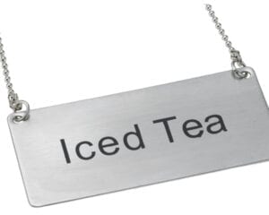 Chain Sign, Stainless Steel