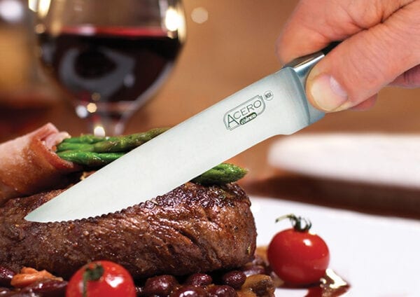 Acero Gourmet Steak Knives, 4 Pieces, Gift Box, Winco SK-1 - Image 4