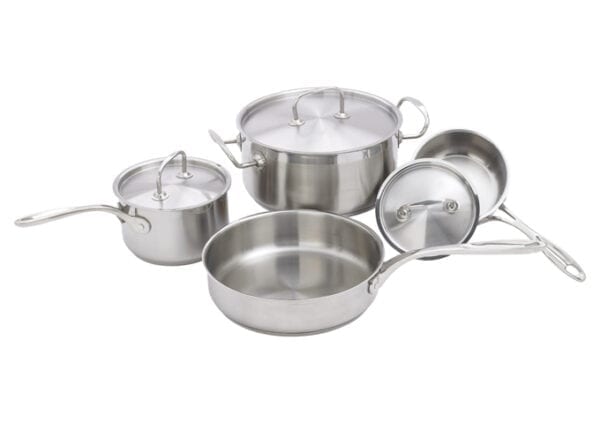 7-Piece Cookware Set, Stainless Steel, Winco  SPC-7H