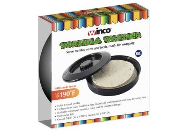 Tortilla Warmer, 7-1/2″Dia, Winco, PTW-7K - Image 2