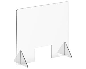 Countertop Safety Shield 36"w with windows
