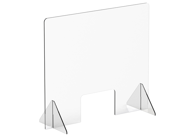Countertop Safety Shield 36"w with windows