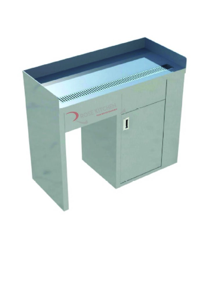 Custom Made Coffee Counter 24x53x42, 8 ft door