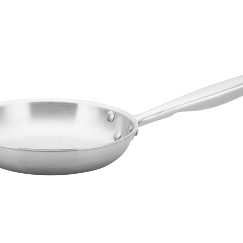 Winco TGFP-12NS 12 Tri-Ply Stainless Steel Non-Stick Fry Pan